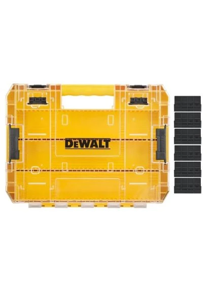 Ящик для инструментов для бит системы TSTAK Tough Case L с розделители 6 шт (DT70839) DeWALT для біт системи TSTAK Tough Case L з роздільниками (389548769)