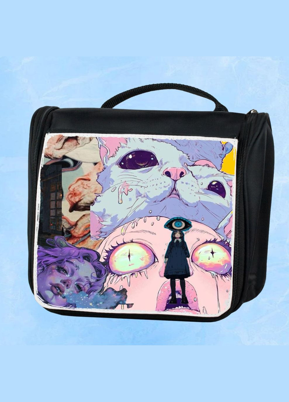 Дорожная сумка - органайзер для косметики несессер Art #404 Черная No Brand (318677050)