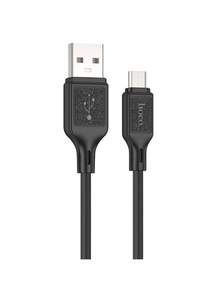 Кабель X90 Cool USB to Micro-USB 2.4A 1m Black (6931474788429) Hoco (334831670)