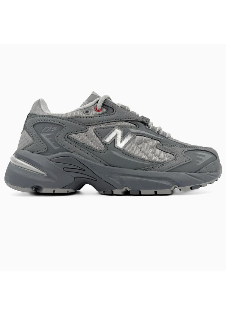 Серые демисезонные кроссовки мужские new balance 725 grey black нью беланс 725 No Brand