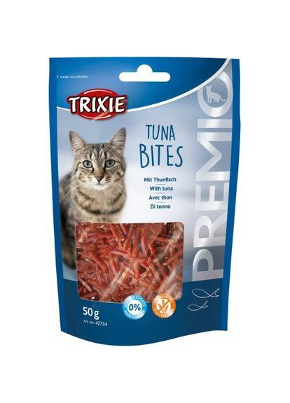 Лакомство Premio Tuna Bites для кошек кусочки с тунцем и курицей 50 г (*) Trixie (322592115)