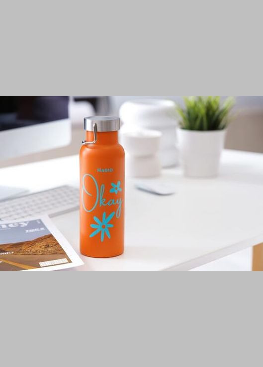 Термобутылка MG-1041O оранжевая/вакуумная двойная стенка/нерж.сталь/500мл Magio (324621167)