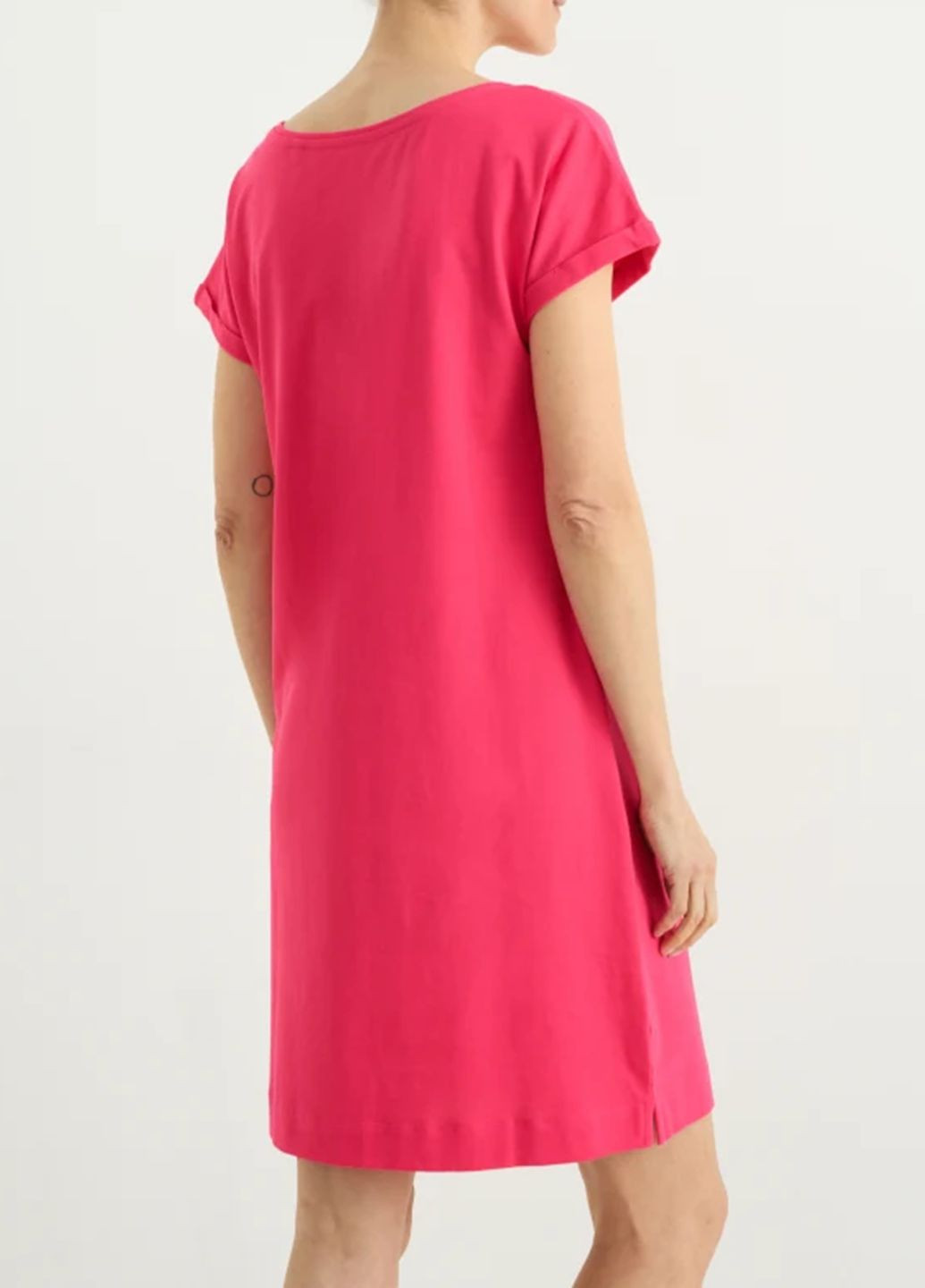 Рожева повсякденний сукня C&A однотонна
