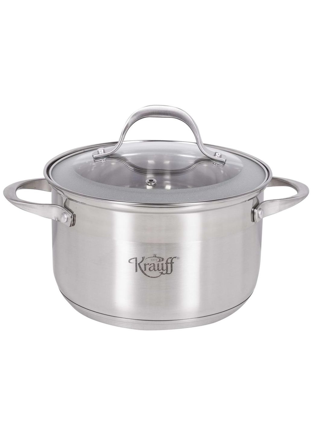 Кастрюля нержавейка с крышкой Lokka 20 см, 3.9 л (26-242-034) Krauff (334713936)