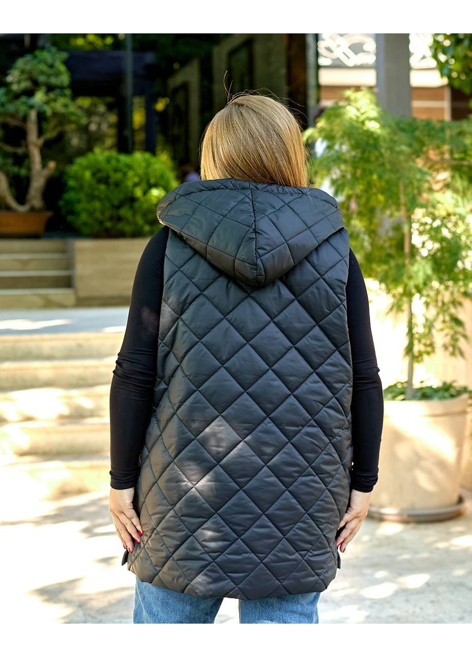 Женский удлиненный демисезонный жилет Nobilitas (356460677)