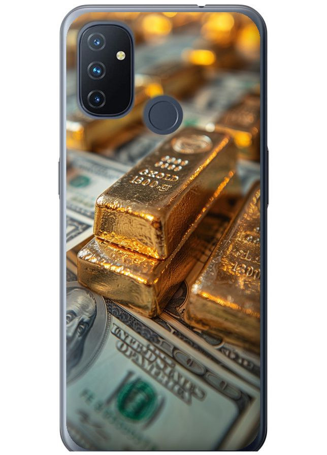 Силіконовий чохол 'Злитки та долари' для Endorphone OnePlus Nord N100 (291130508)