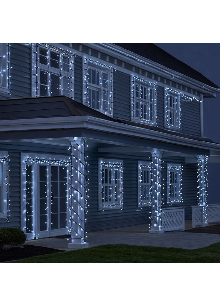 Гірлянда Різдвяна фея 50м 500 LED чорний провід для декору будинку та саду світлодіодне освітлення Garlando (370432420)