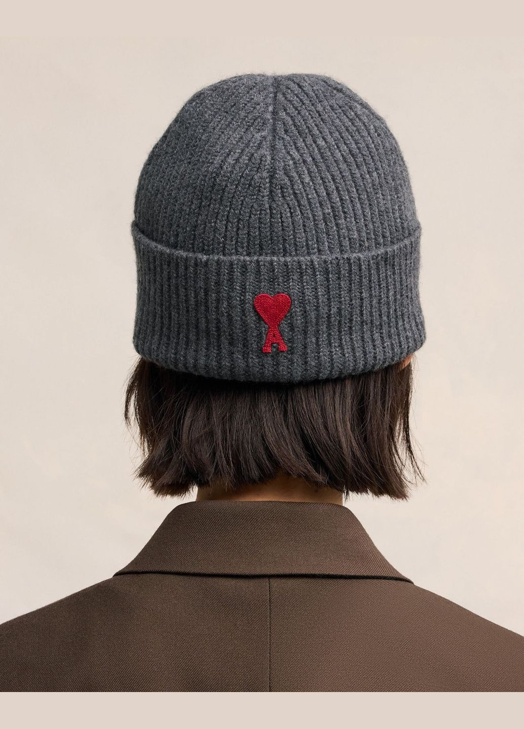 Жіноча шапка Ami Mattiussi AMI PARIS Сірий No Brand (307791161)