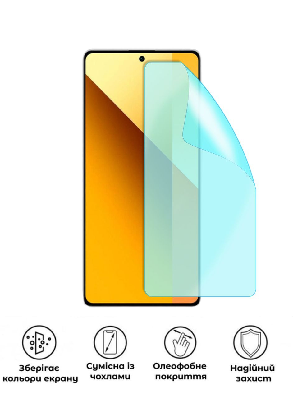 Защитная гидрогелевая глянцевая пленка Grade D на экран смартфона Xiaomi Redmi 13 5G No Brand (370871004)