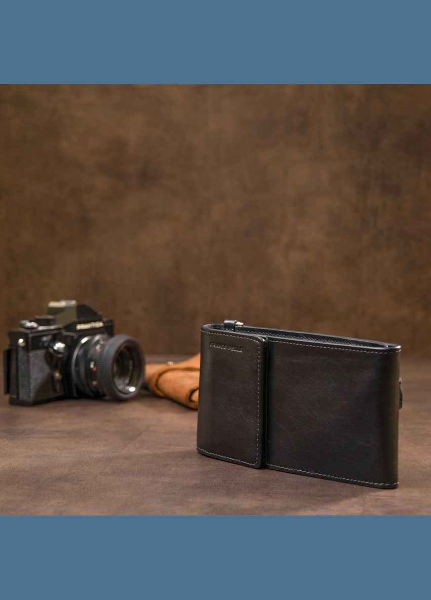 Сумка мужская кожаная через плечо кошелек 11440 Черный Grande Pelle (302008968)