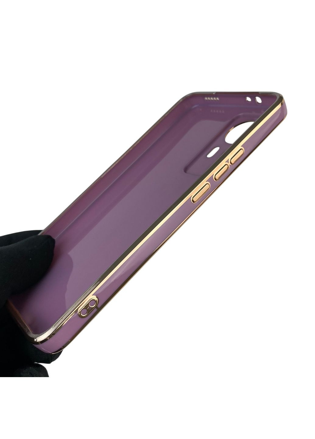 Чехол для 12T Pro с кольцом-подставкой с золотой окантовкой на 12т про черничный gs1 Xiaomi (366236700)