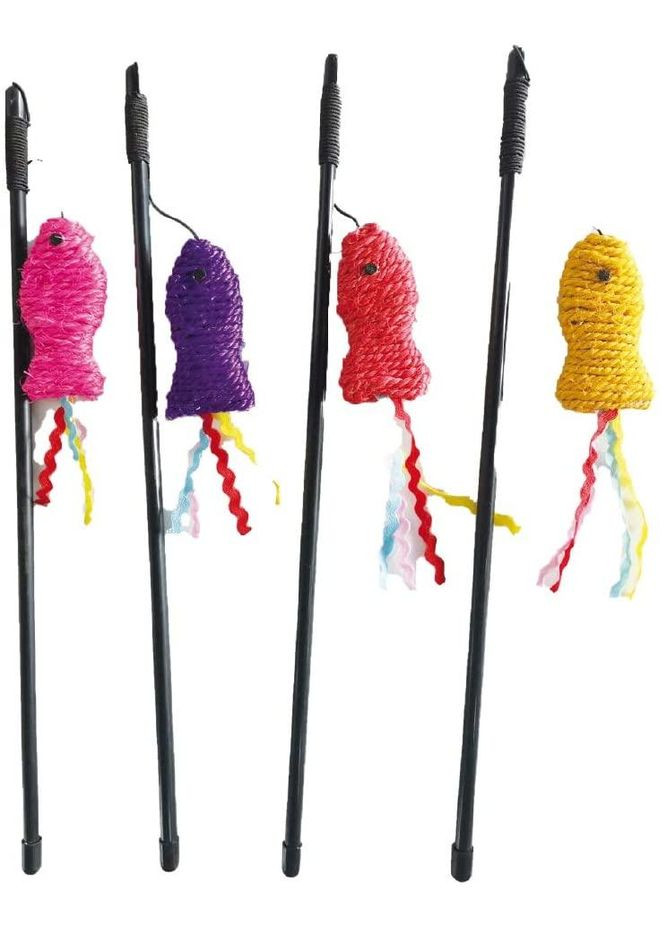 Игрушка для котов дразнилка рыбка сезалевая 40 см, цвета в ассортименте (8023222170391) Croci (332878426)