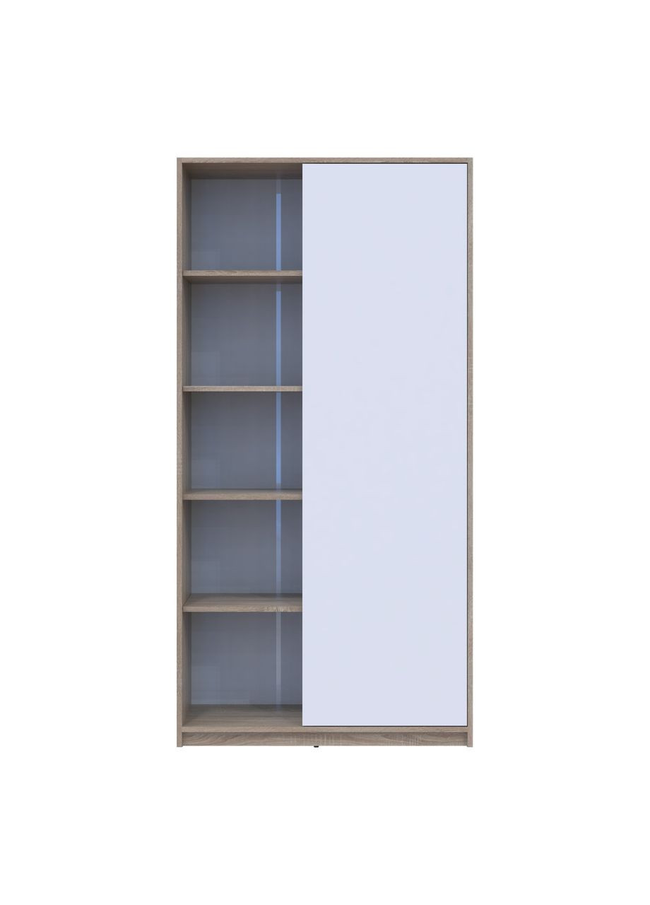 Распашный шкаф Студент Дуб Сонома/Белый 90х38х180 (DRS-011624) Doros (361998774)