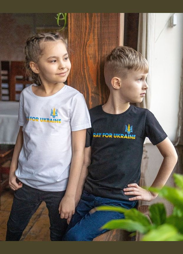 Біла літня футболка дитяча "україна" hc (h001-6021-001-33-у) No Brand