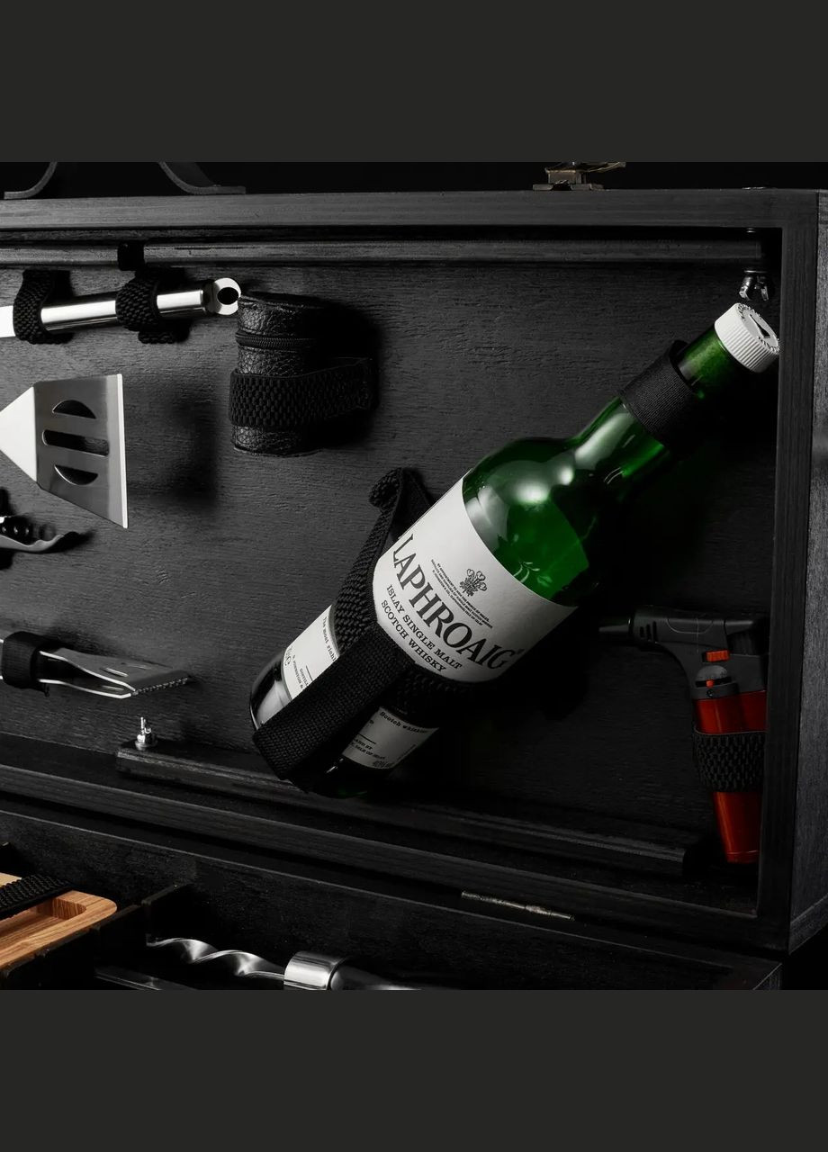 Шашлычный набор "Grills G15" Черный | Подарок для любителя отдыха Handmade G015 (347645092)