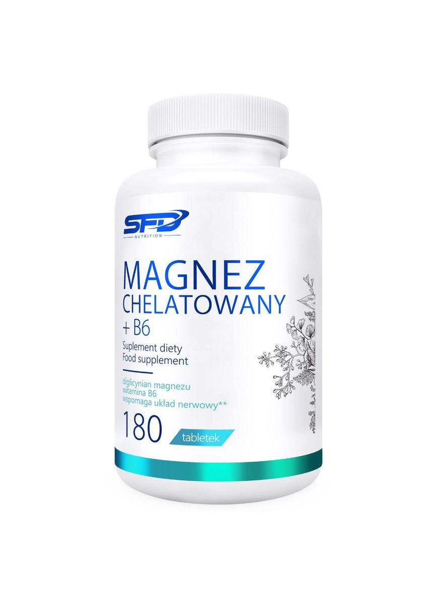 Магній-хелат Magnez Chelatowany+ B6 180 таб. SFD Nutrition (346513853)