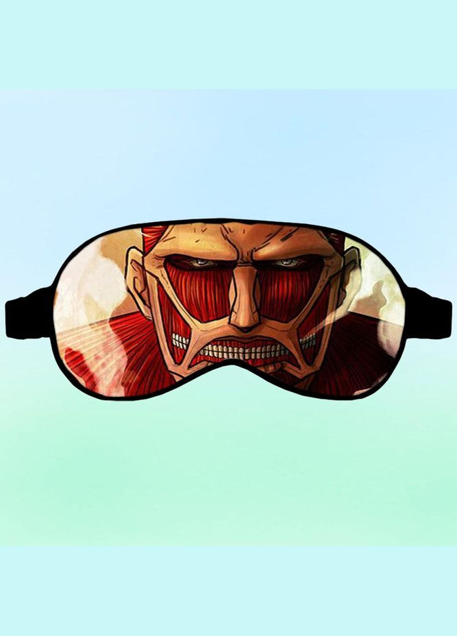 Маска для сну Аніме Атака Титанів #0010 чорна No Brand (315045826)