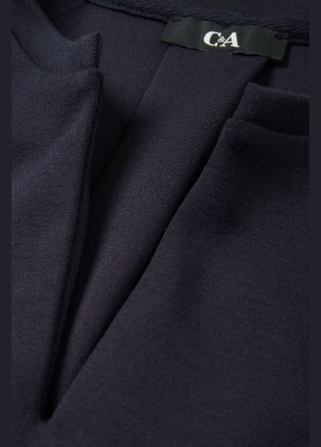 Темно-синий свитшот оверсайз C&A однотонный (338948820)