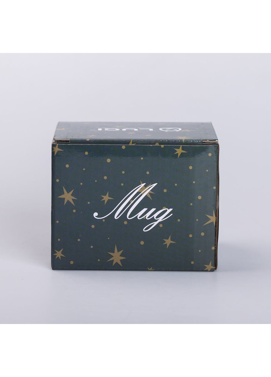 Чашка керамічна із золотим обідком та позолоченою ручкою 320 (мл) Good life Синя Liling Rongxiang Ceramic (360454849)