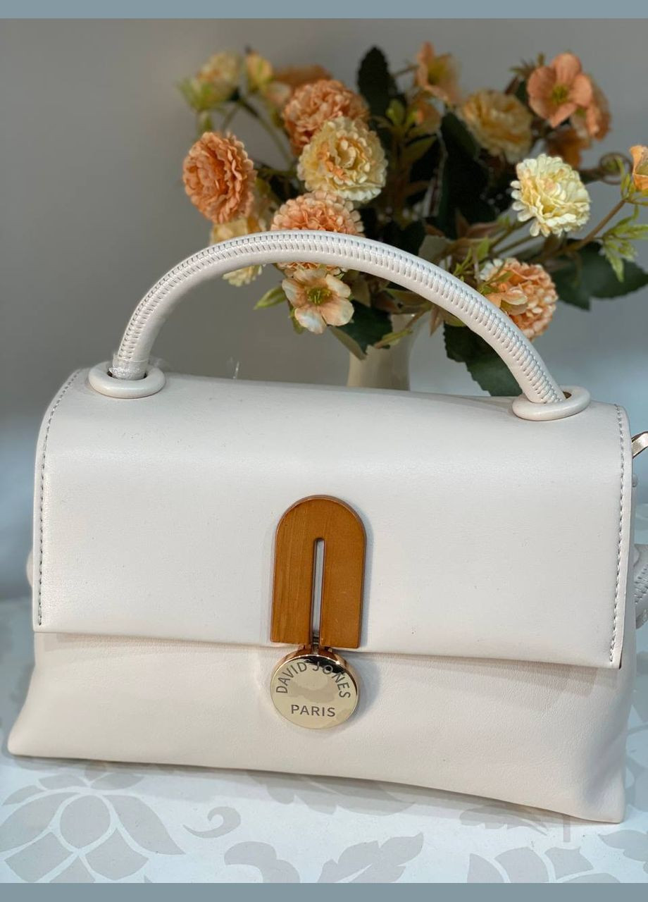 Классическая маленькая женская сумка из эко-кожи молочного цвета 31994 Fashion (338188026)