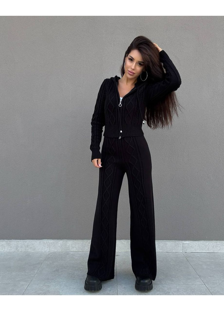 Стильний в’язаний комплект зі щільної машинної в’язки Vakko (362556034)