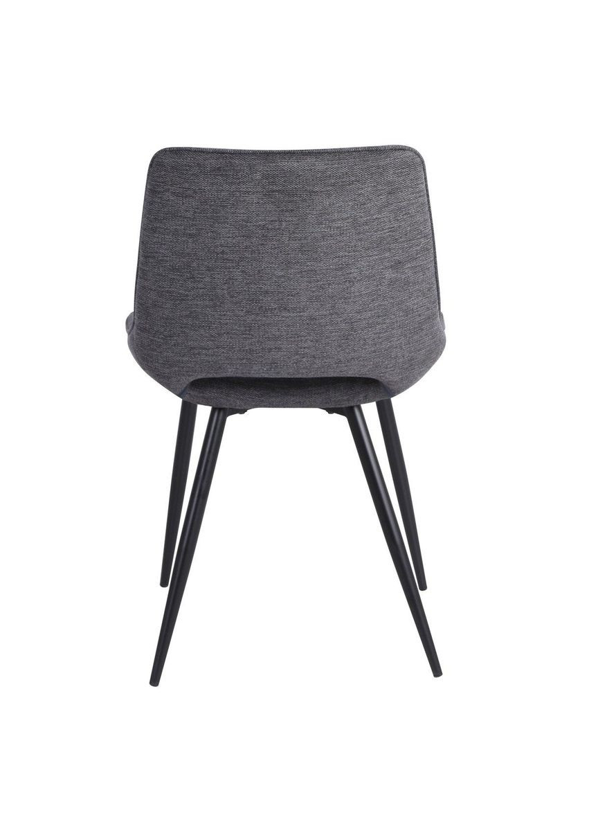 Стілець NORA чорний каркас/темно-сірий тк. Intarsio (365461282)