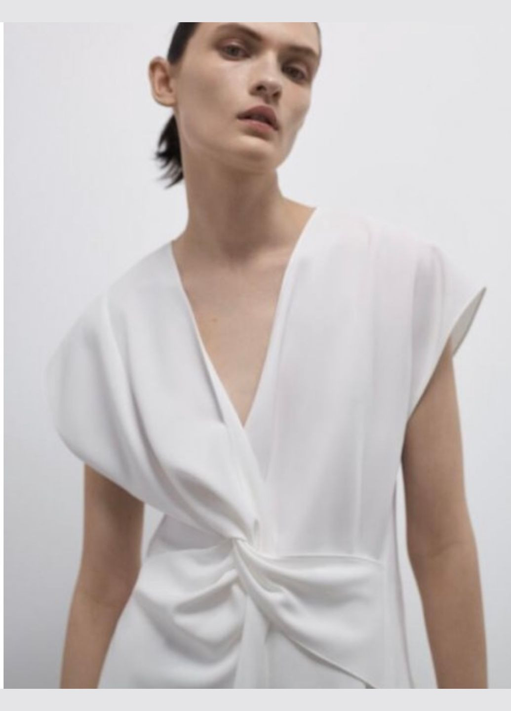 Белая блуза белая btg-0179 Zara