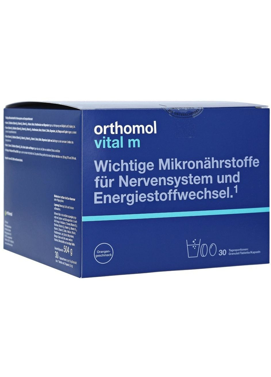 Витамины для мужчин Vital M (гранулы капсулы таблетки на 30 дней) Orthomol (280265854)