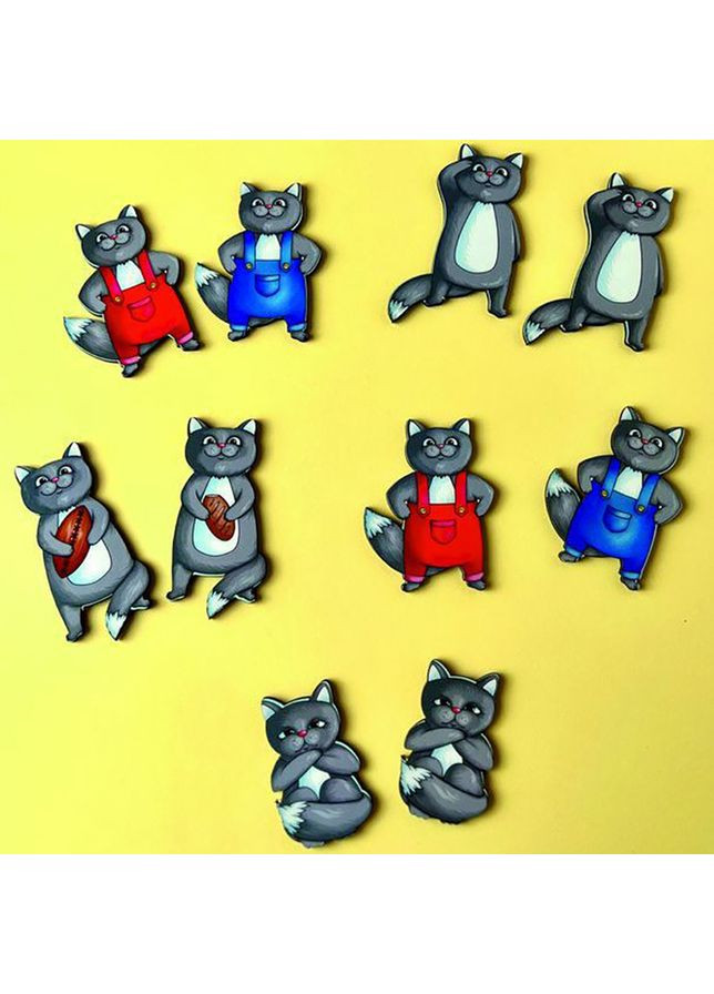 Настільна гра "Знайди однакових котів" (ПСД217) PSD217 на увагу Ubumblebees (365641110)