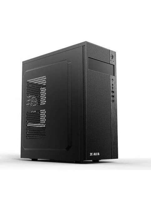 Корпус ALFA, БЖ 400 Вт, Mid Tower, для ATX / Micro ATX, 1хUSB 3.0, 2хUSB 2.0, 191x418x358 мм, 2.5 кг (-E185-400) 000--E185-400 2E (395350202)