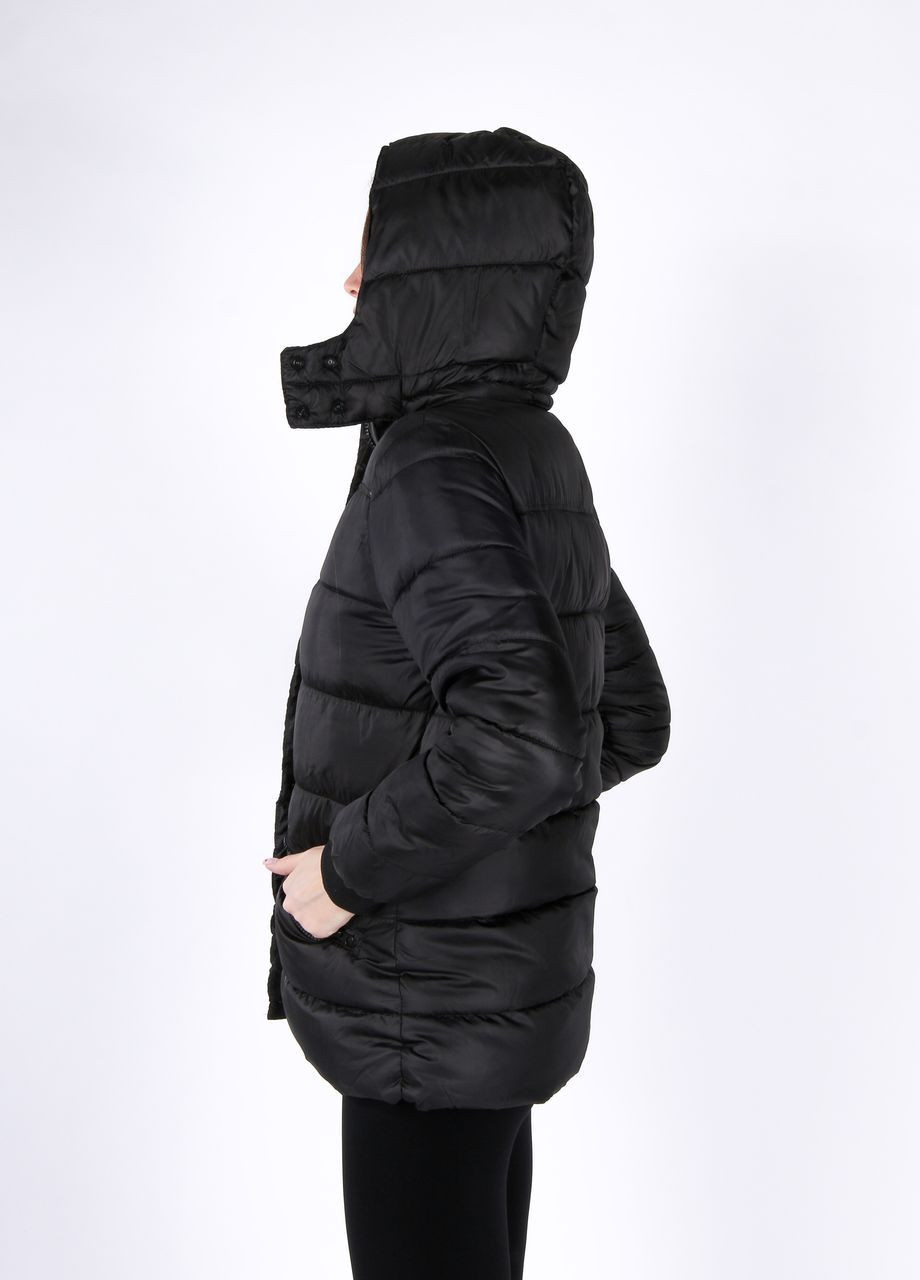 Чорна демісезонна одяг жіночий куртка `st1d093 ов чорний 4047247281188 європа s/m(р) up2fashion