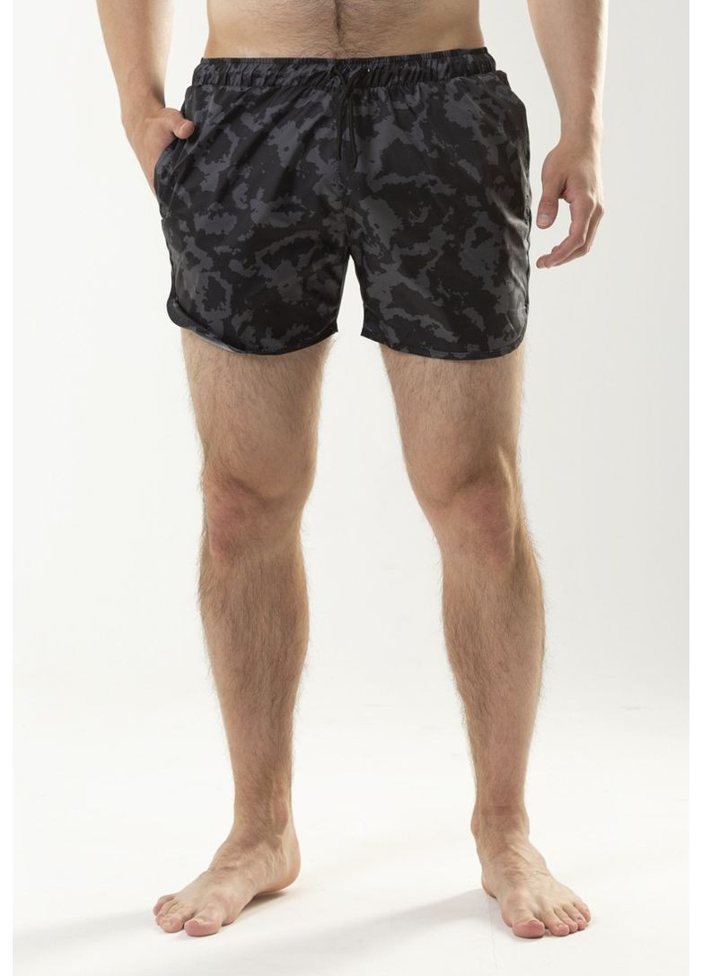 Мужские серые пляжные мужские пляжные шорты, быстросохнущие, камуфляжные, летние, спортивные, легкие для купания и просто отдыха Intruder