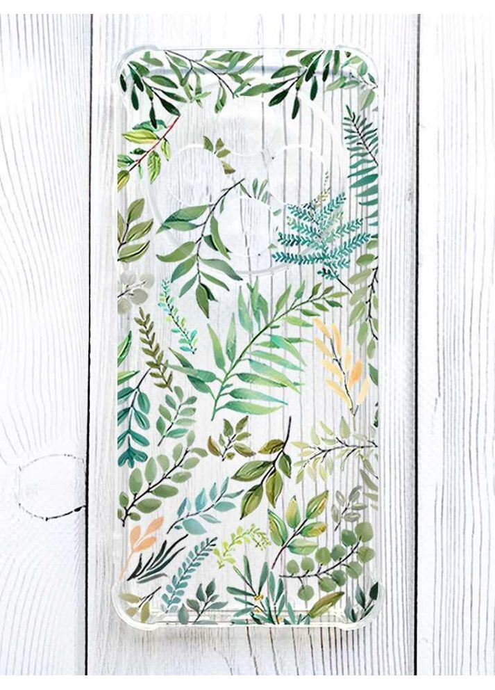 Чохол з потовщеними кутами на Xiaomi Redmi 14C / Poco C75 Рослинний фон (принт 377) Creative (355410234)