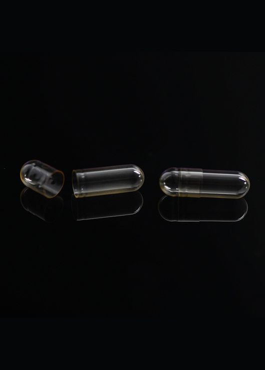 Капсули желатинові "0" прозорі порожні 100 шт. 0,68 мл. тверді Желатинові капсули для ліків China (280931294)