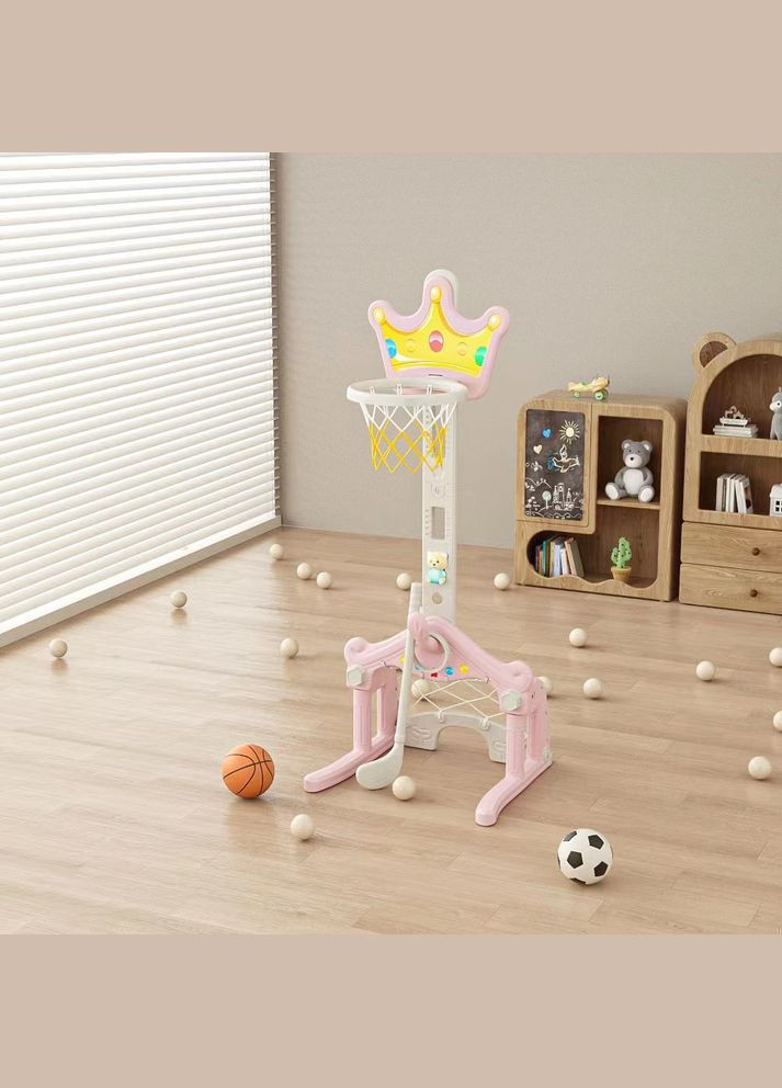 Дитячий ігровий набір "Корона" "Баскетбол та гольф" із кільцем та м'ячами " " Том.М (346489165)