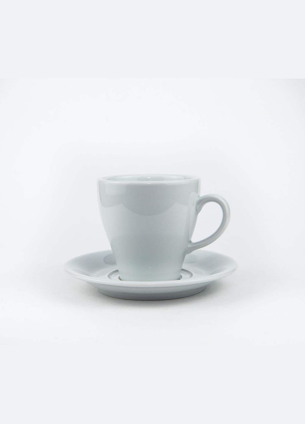 Набір кавовий чашка 220мл з блюдцем 15см Bella White 220625 Porland (277949166)