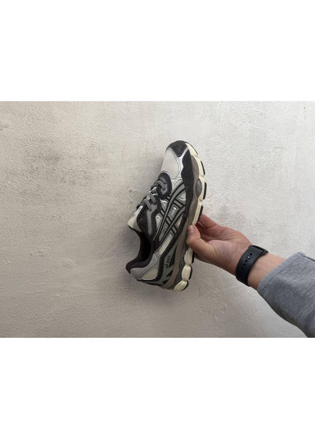 Бежеві Осінні кросівки чоловічі asics gel-nyc beige brown ii асікс гель нюк No Brand