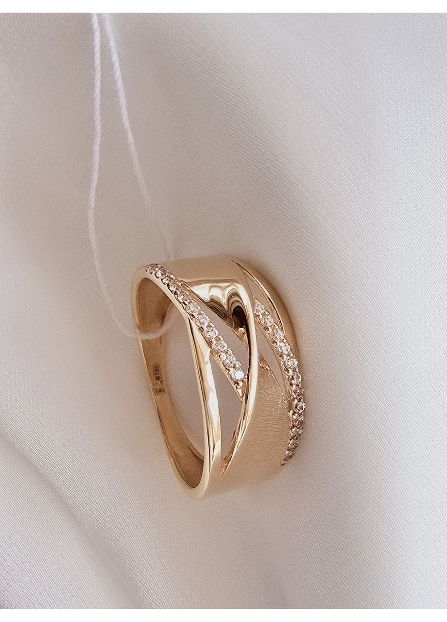 Золотое кольцо с фианитами (17р) 1106271101-1к SOVA jewelry house (365814904)