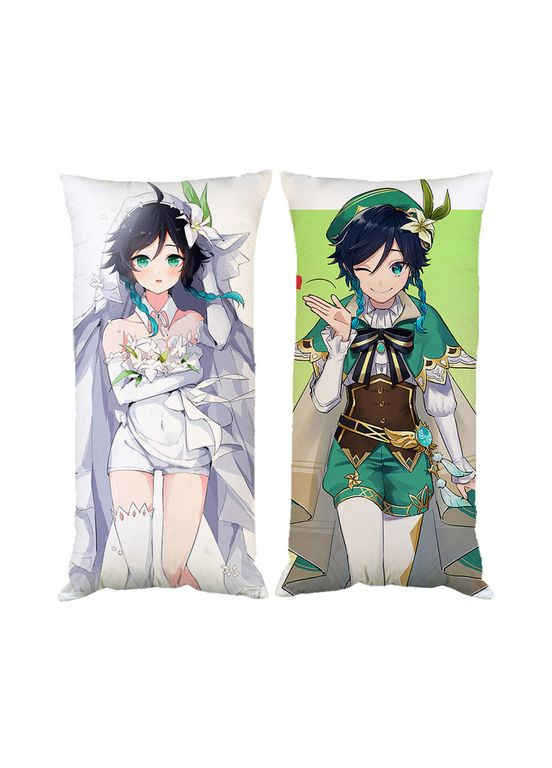 Наволочка чехол для подушки Венти Геншин импакт Genshin Impact двухсторонняя 30х50 см (pp0089_50) No Brand (327004342)