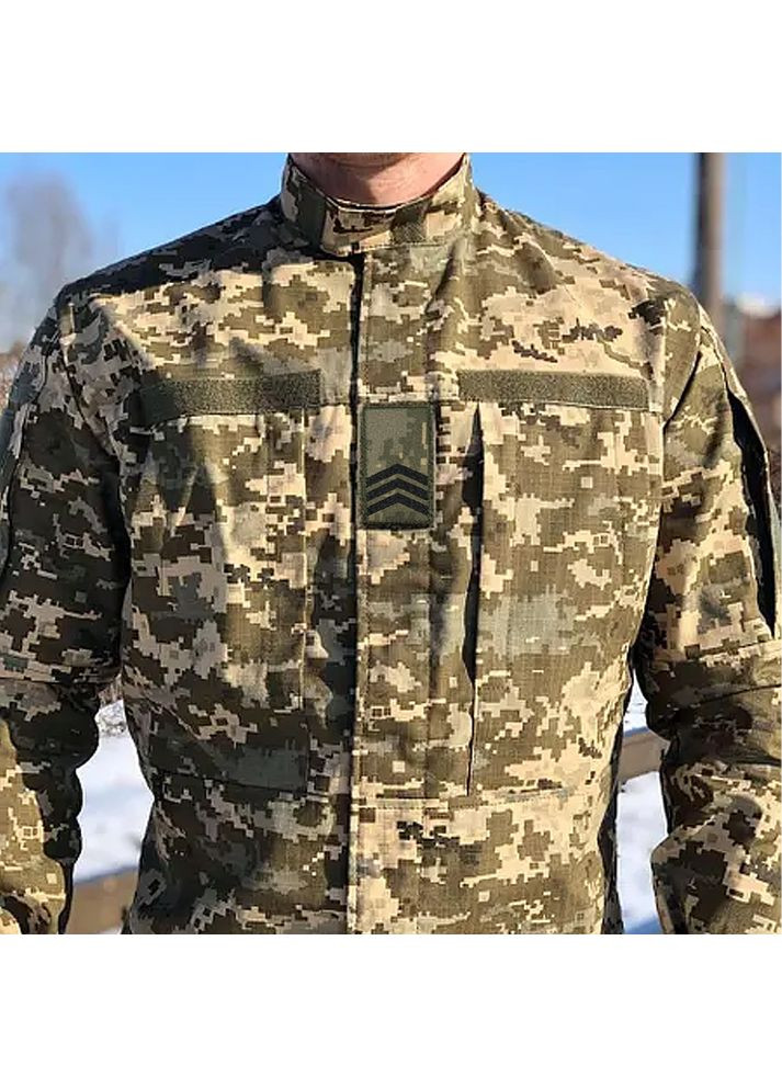 Погон сержанта (материал пиксель. На липучке) Размер 10x5см No Brand (369924528)