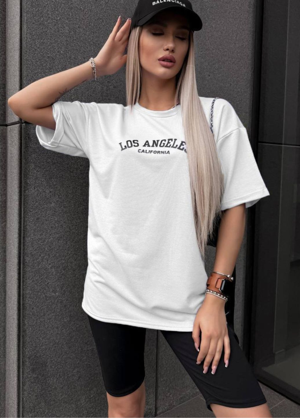 Комплект «LOS ANGELES» двійка: футболка та велосипедки Україна (328432579)