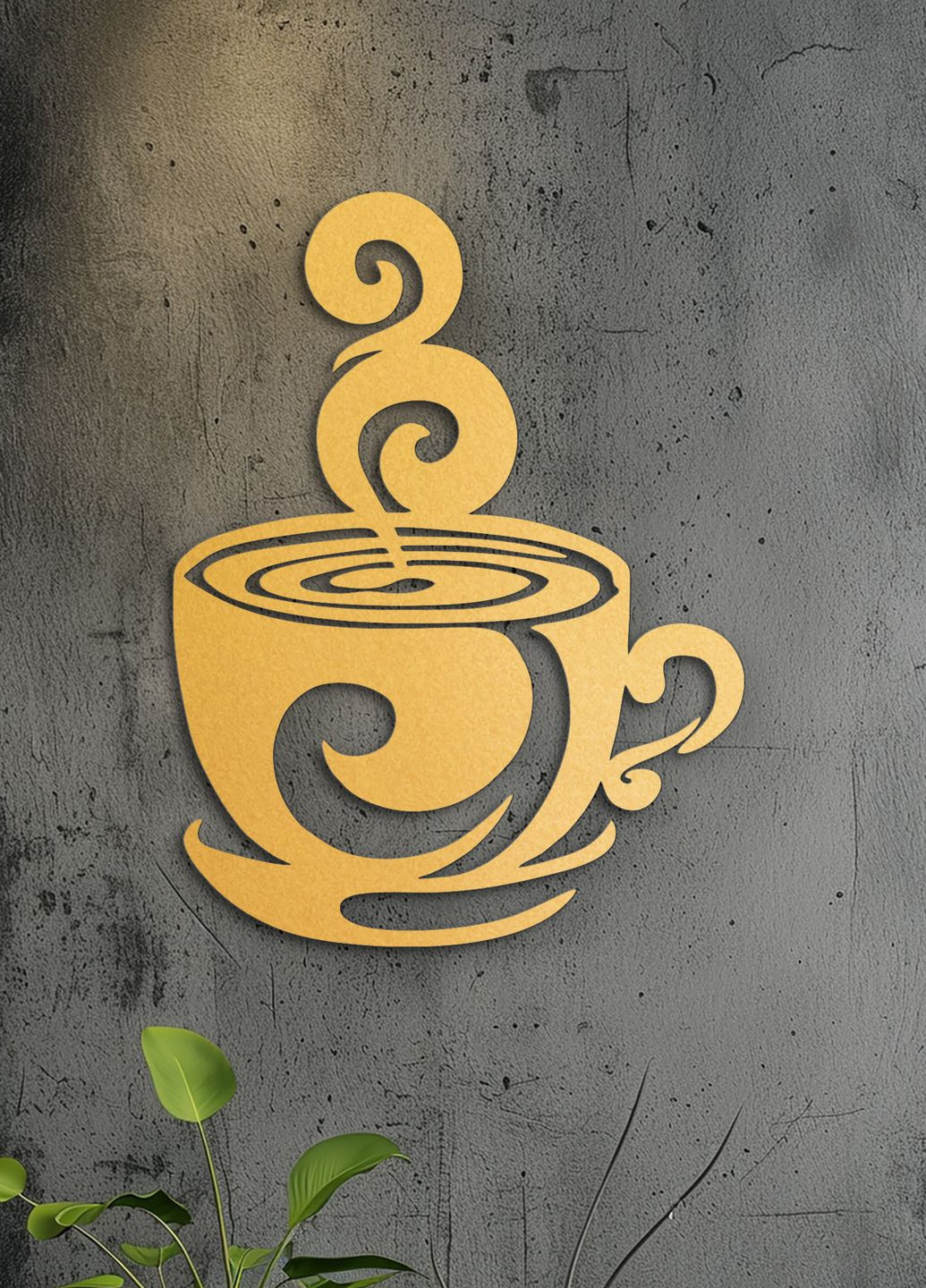 Настінний Декор в кімнату, інтер'єрна картина з дерева "Кава на двох", стиль мінімалізм 25х20 см Woodyard (291843287)