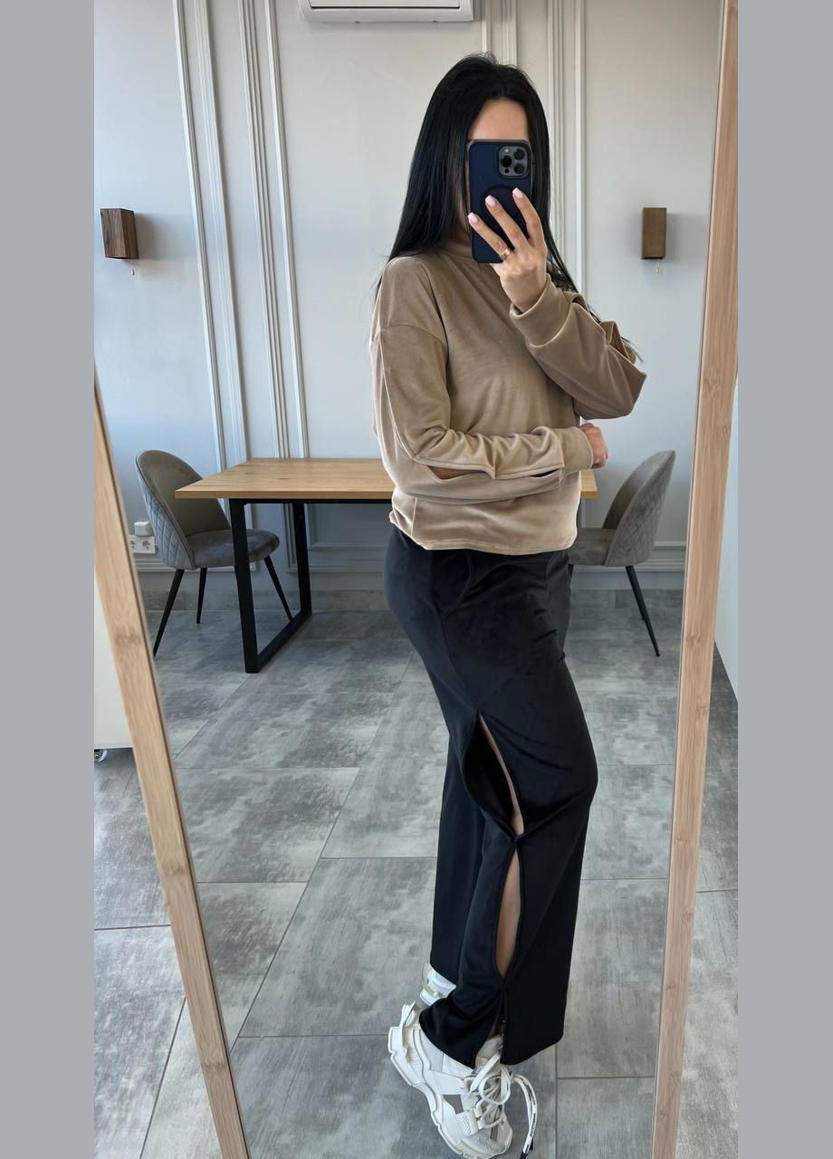 Жіночий велюровий костюм з прорізами Україна (331605997)