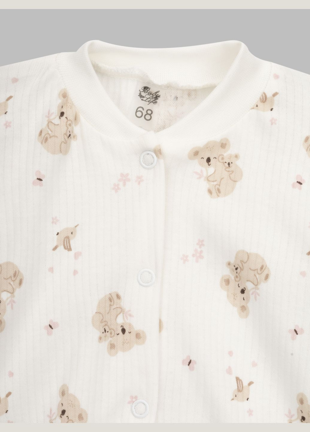 Комбинированный демисезонный костюм «звери» распашонка+повзунки+шапка Baby Life