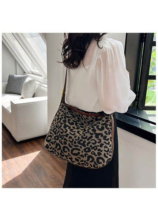Жіноча сумка коричнева через плече леопардовий принт КиП (327666147)