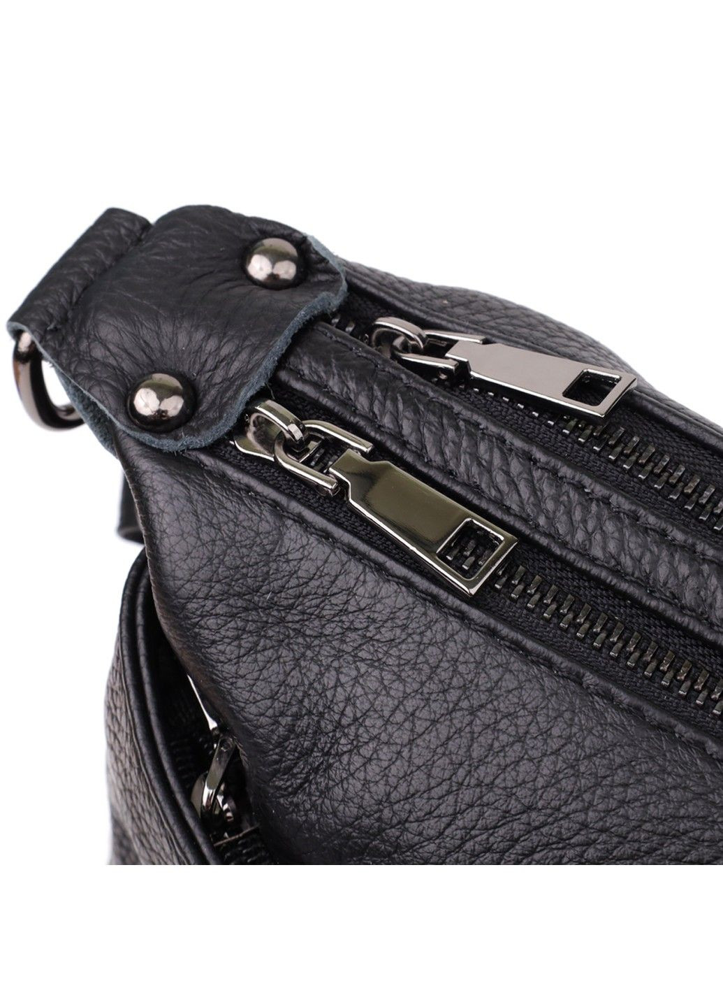 Практичная женская сумка из натуральной кожи 23011 Черный Vintage (357494920)