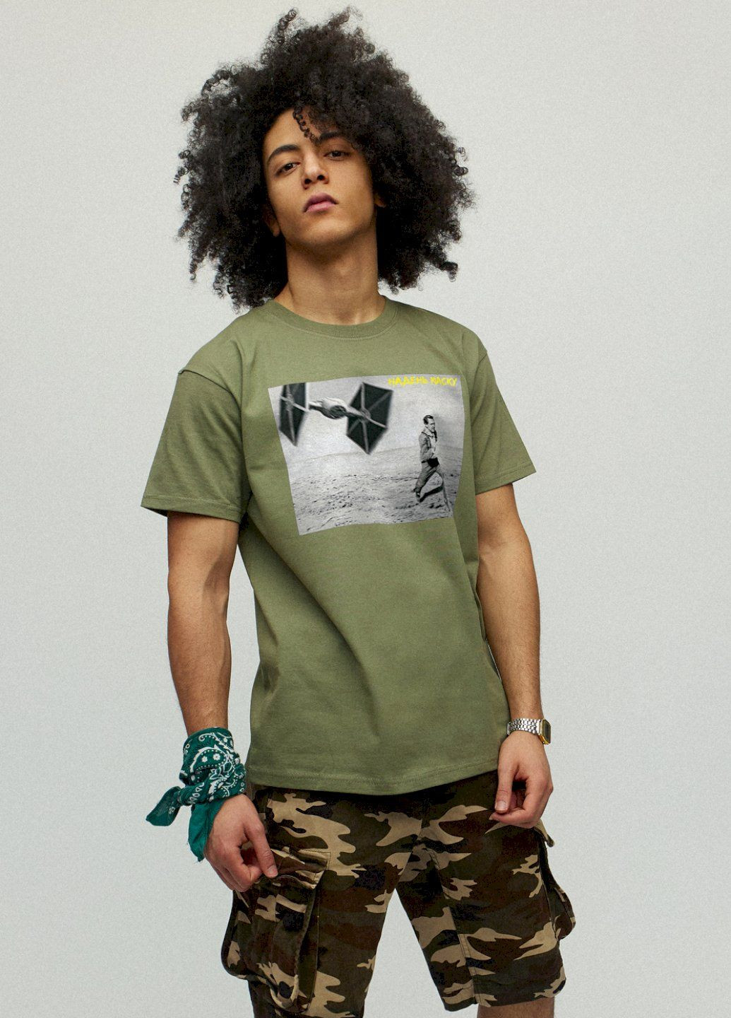 Хакі (оливкова) футболка чоловіча YAPPI