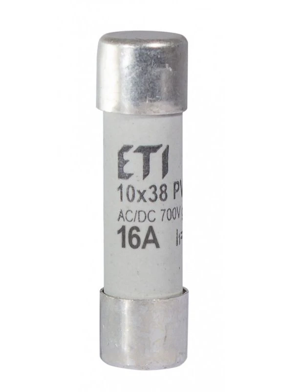 Плавка вставка CH10x38 gR 16A/700V для захисту напівпровідників, 50kA ETI (384247034)