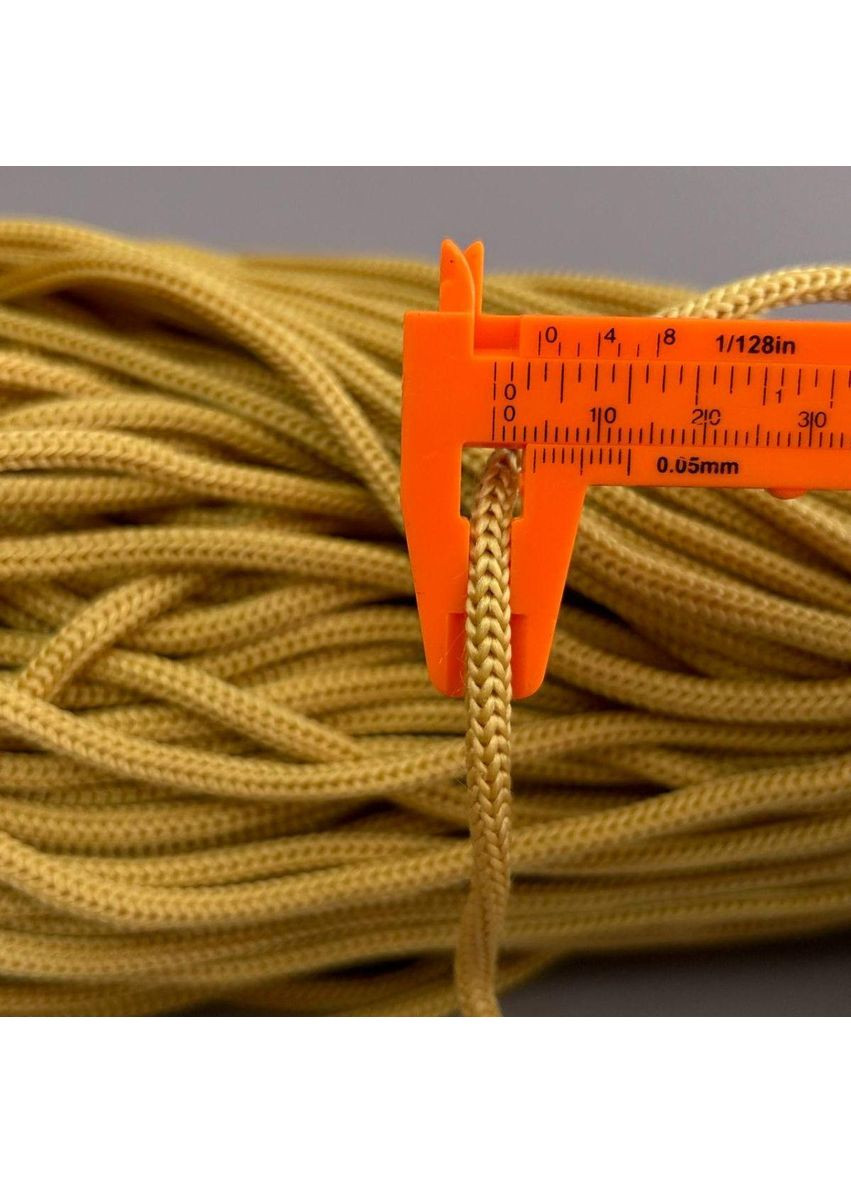 5-мм шнур текстильний полімідний, гірчичний (90м) Plus-plus (352746790)
