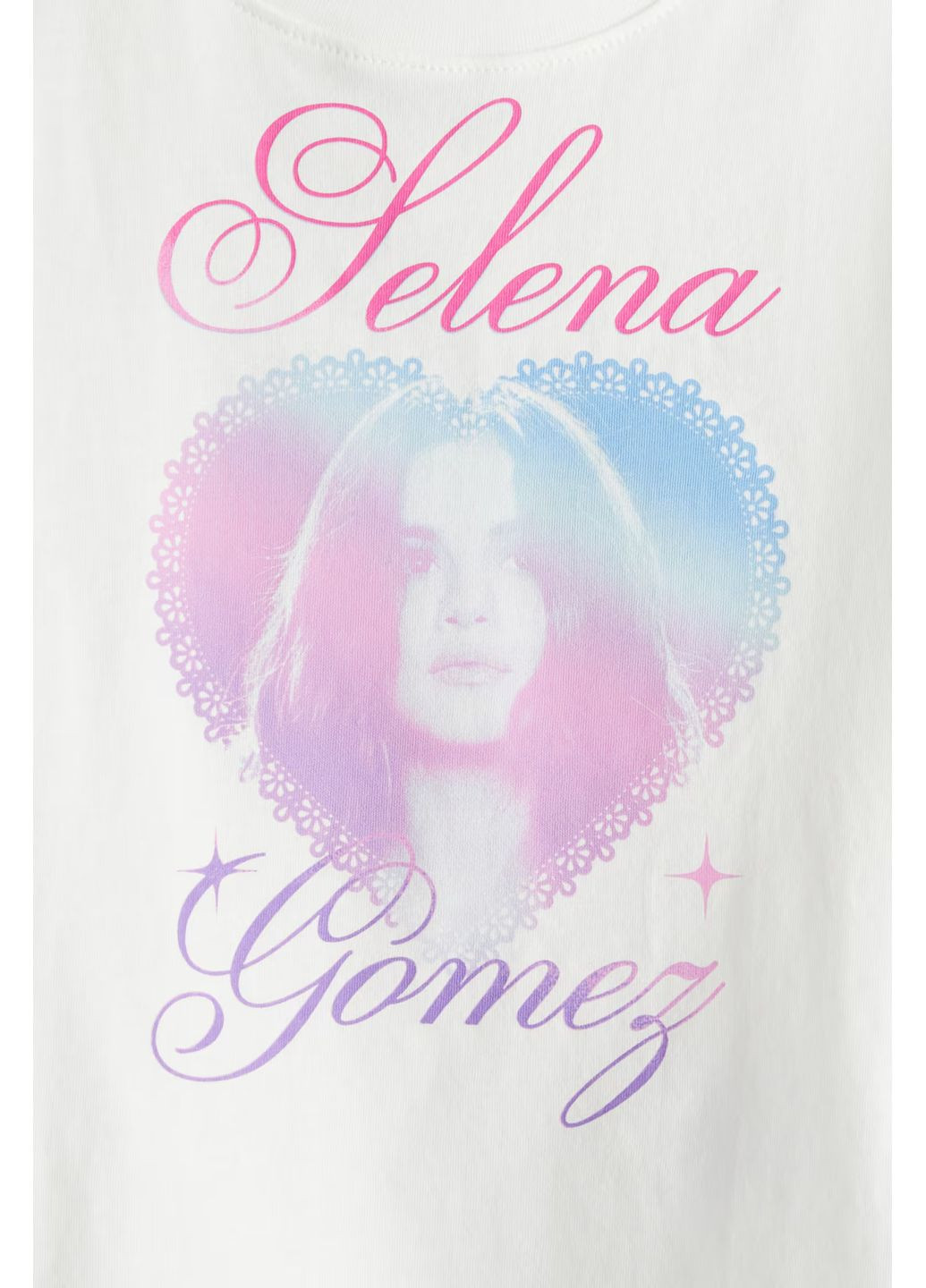 Белая летняя футболка с принтом для девочки белая 158/164см(12-14р) H&M